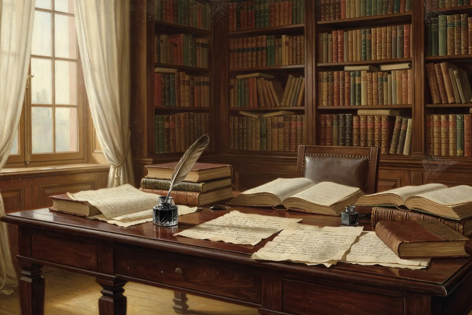 Bureau d'ecrivain XIXe