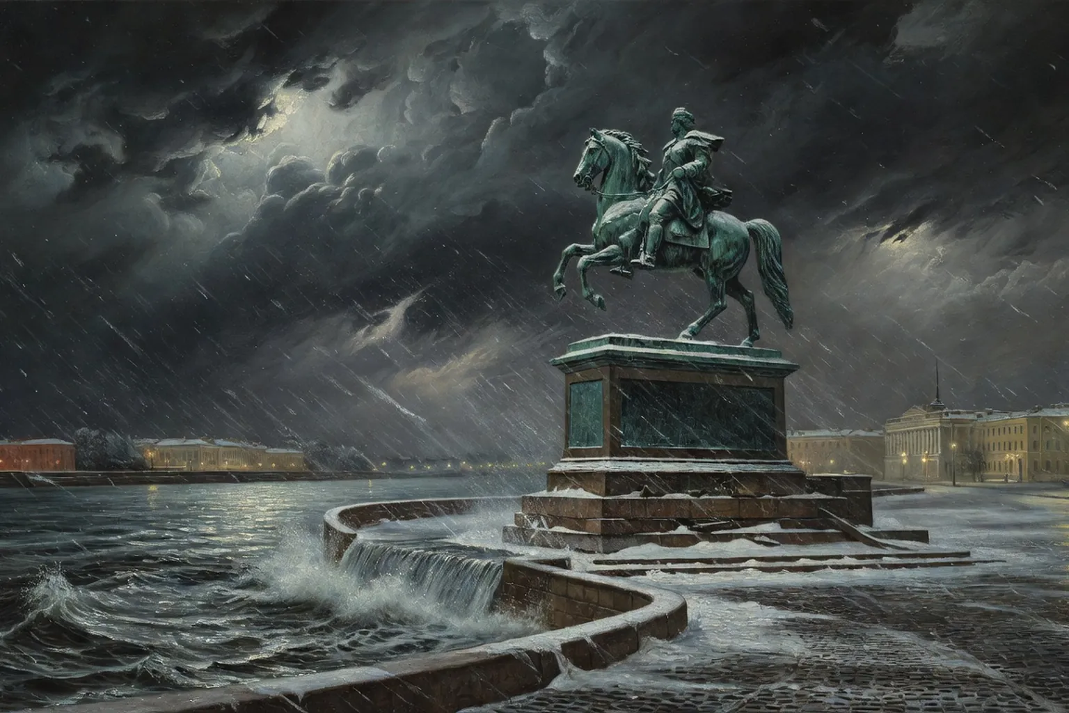 Le Cavalier de bronze : poeme de Saint-Petersbourg (Pouchkine, 1833)