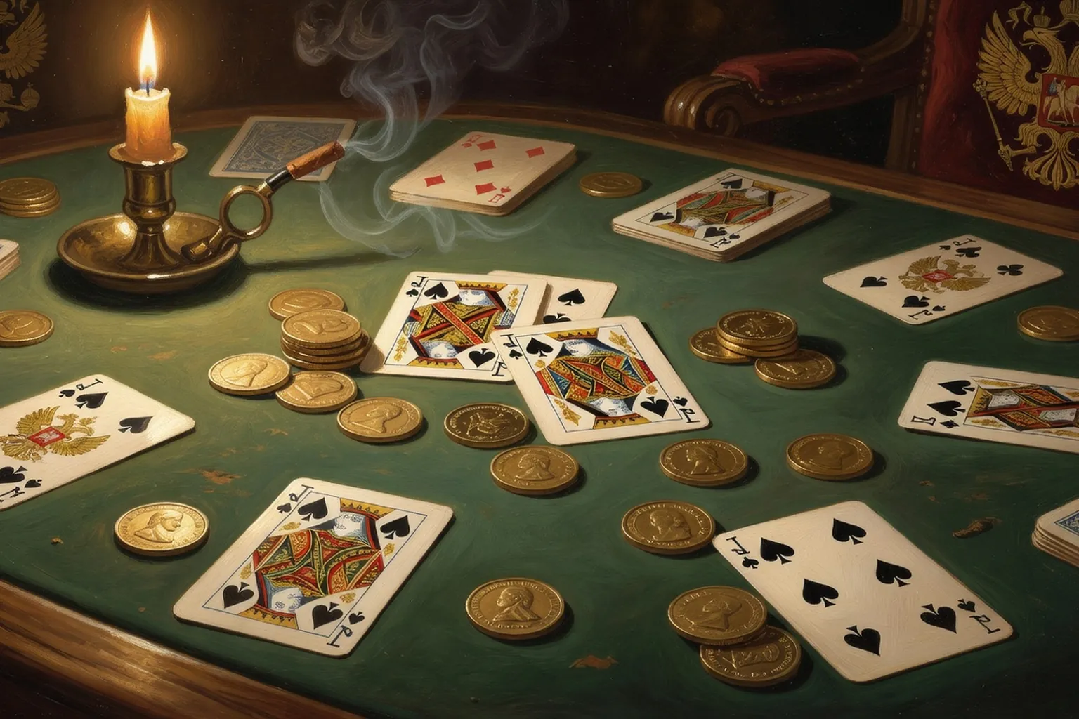 La Dame de pique : conte fantastique et cupidite (Pouchkine, 1833)