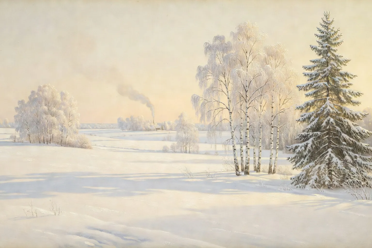 "Matinee d'hiver" (1829) de Pouchkine : lumiere, neige, tendresse